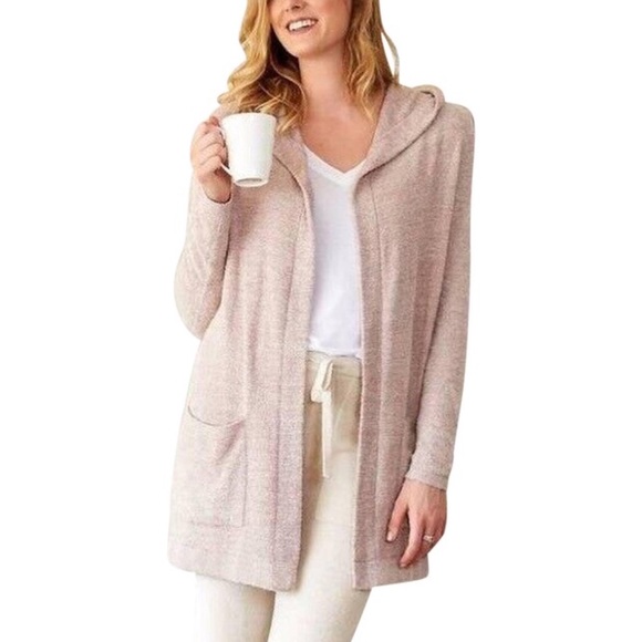 Barefoot Dreams Sweaters - Barefoot Dreams Pink Cozychic Lite Resort Sweater Cardigan Small